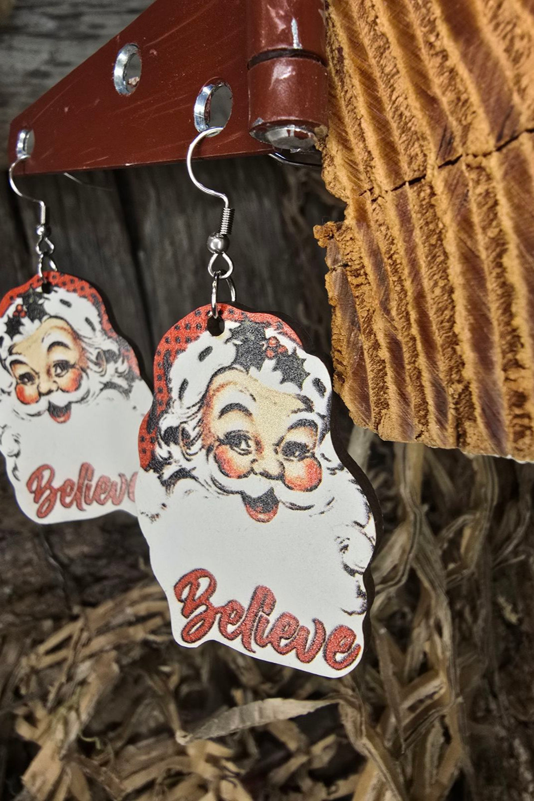 I Believe In Santa Earrings
