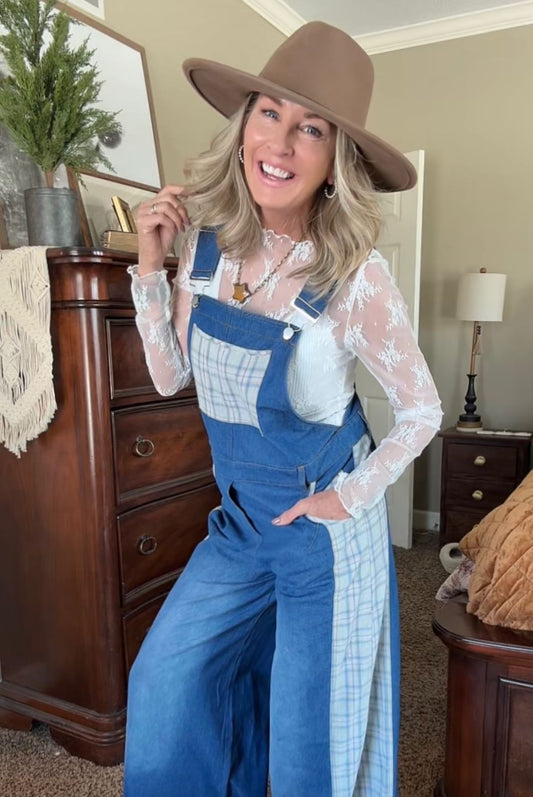 Bluebell Patch Overalls