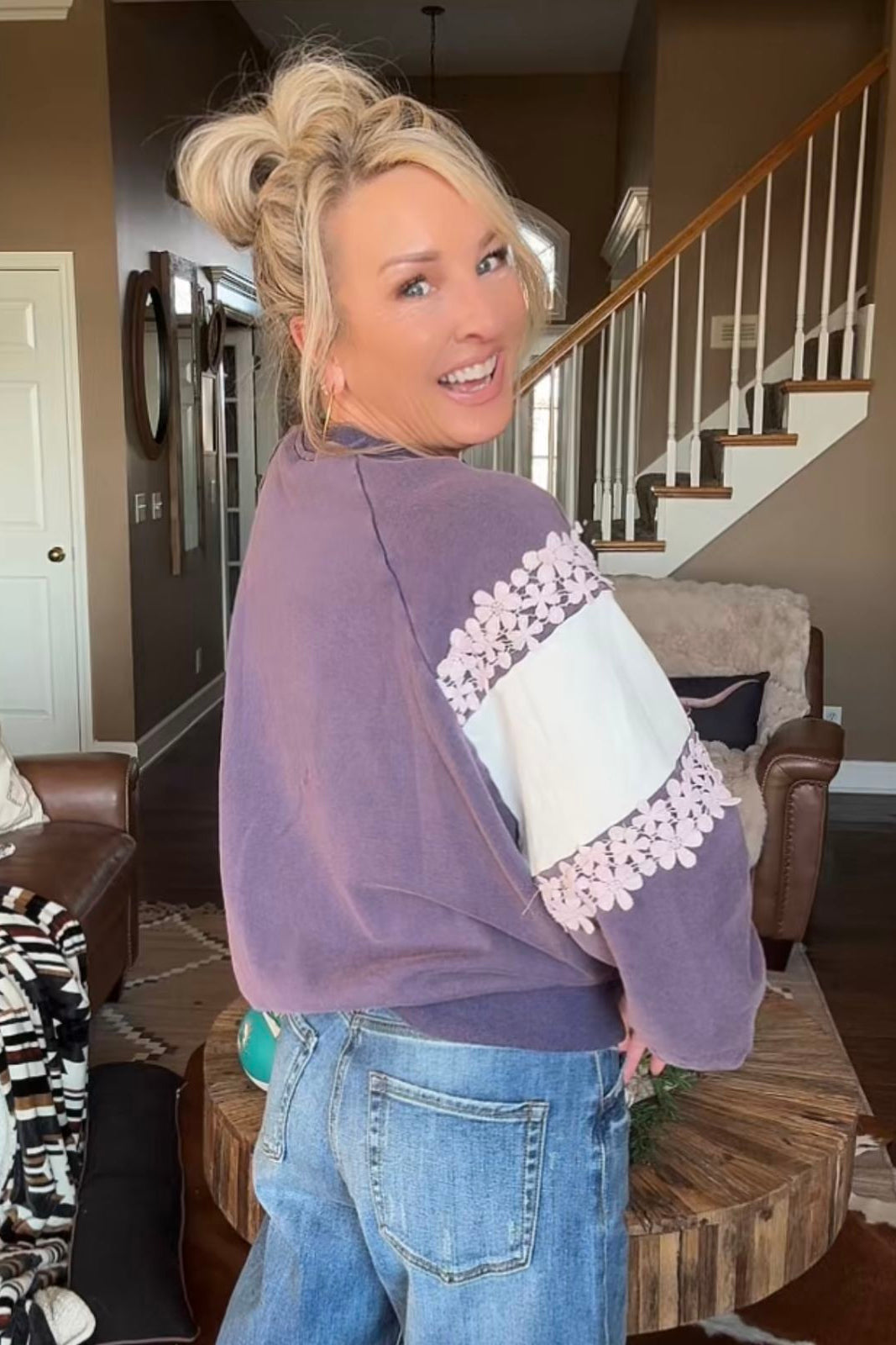 Love Blooms Cotton Sweatshirt