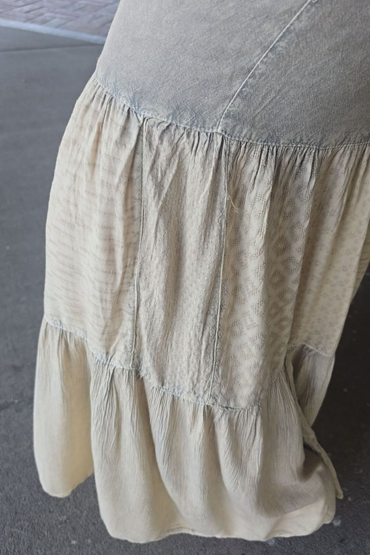 Cream &amp; Latte Tiered Pants