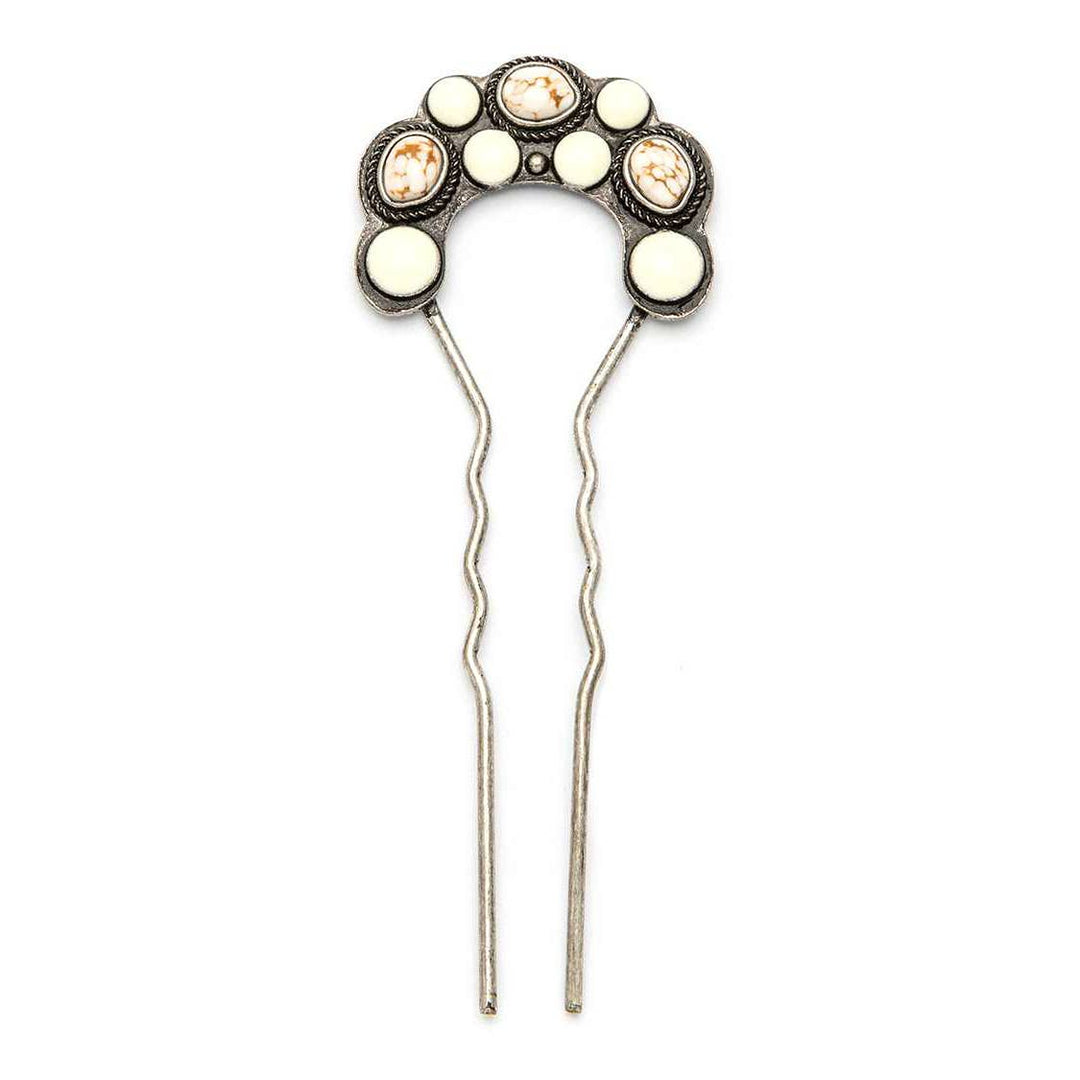 Ivory &amp; Stone Hair Stick