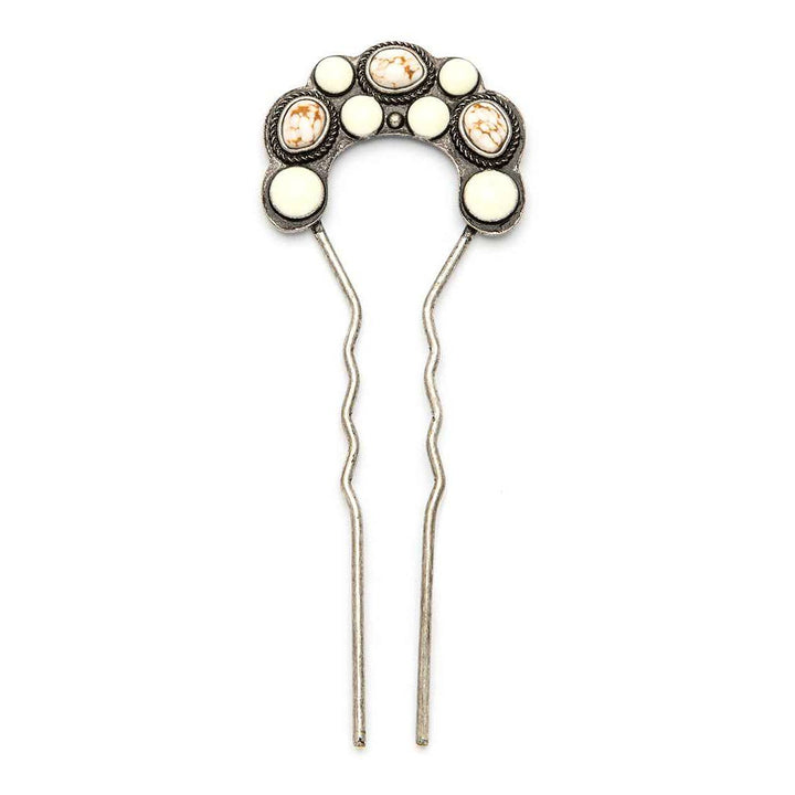 Ivory &amp; Stone Hair Stick