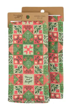 Merry & Bright Quilted Kitchen Towel