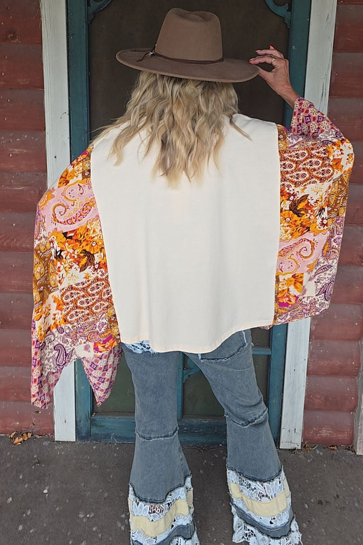 Take Me Away Poncho Blouse