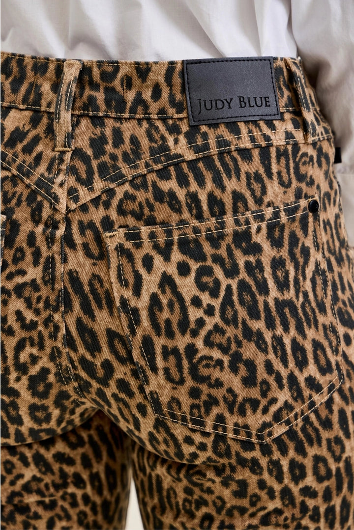 Jaqueline Flare Leopard Luxe Judy Blue Jeans