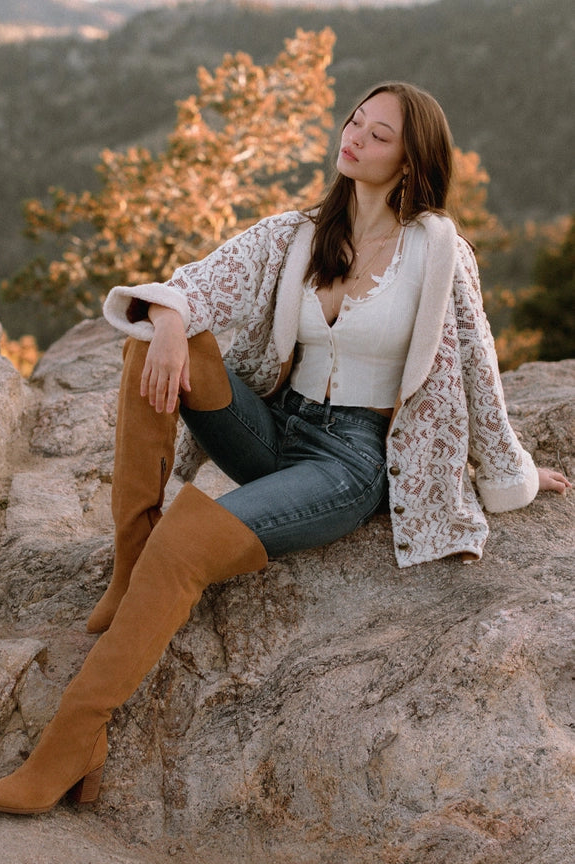 Frosted Lace Cape Jacket