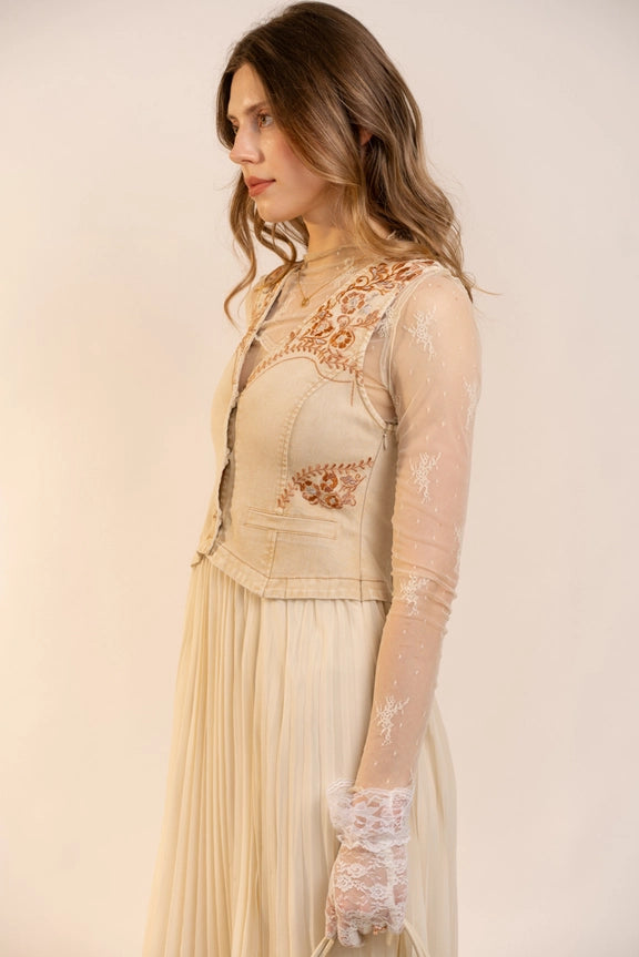 Desert Stitch Midi Dress