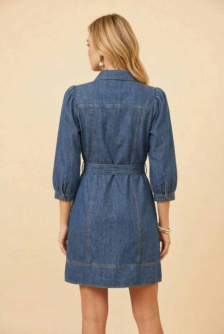 Rustling Willow Denim Dress