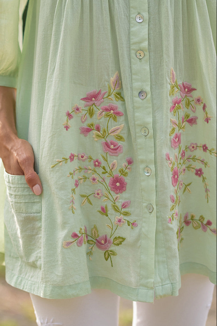 Whispering Sage Blouse by April Cornell