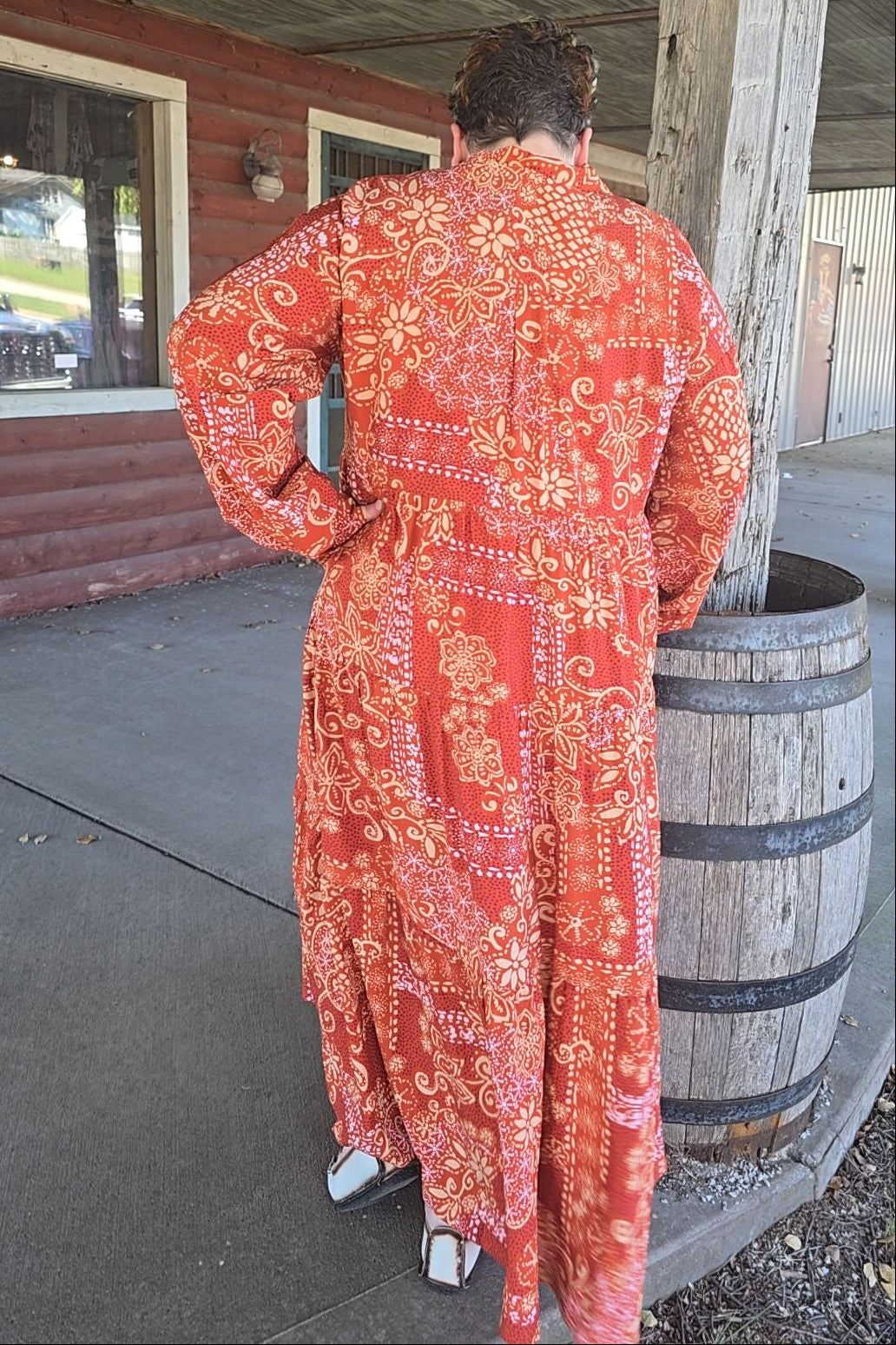 Saffron Meadow Maxi Dress/Duster