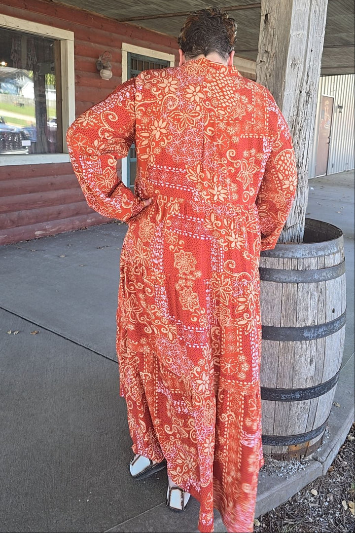 Saffron Meadow Maxi Dress/Duster