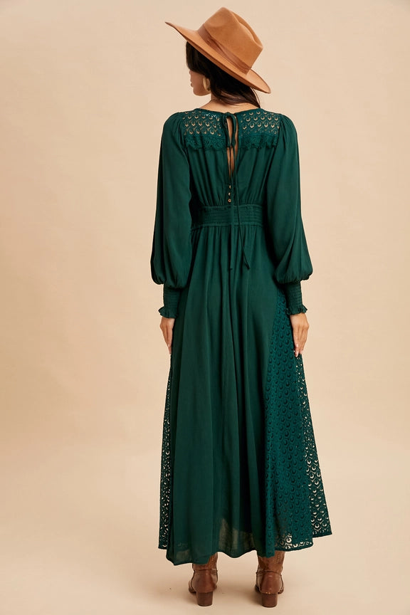 Emerald Enchantment Maxi Dress