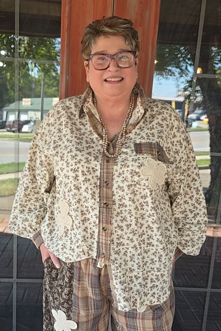 Heritage Petal Patchwork Blouse