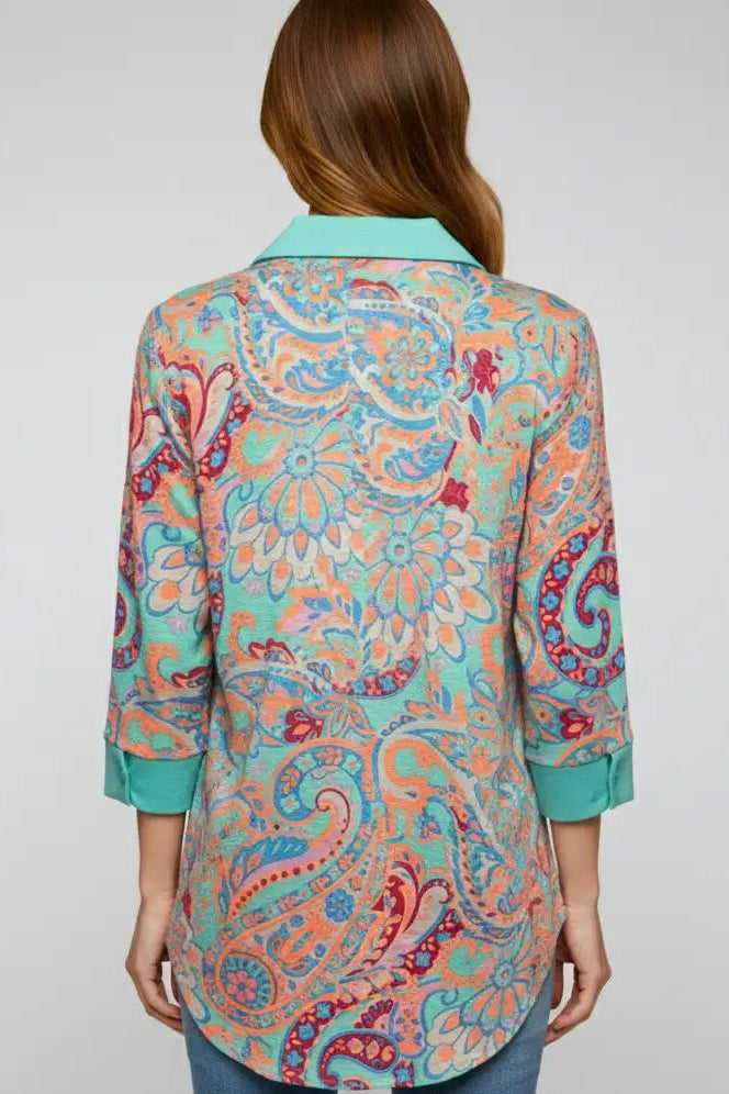 Vivid Vibes Paisley Top