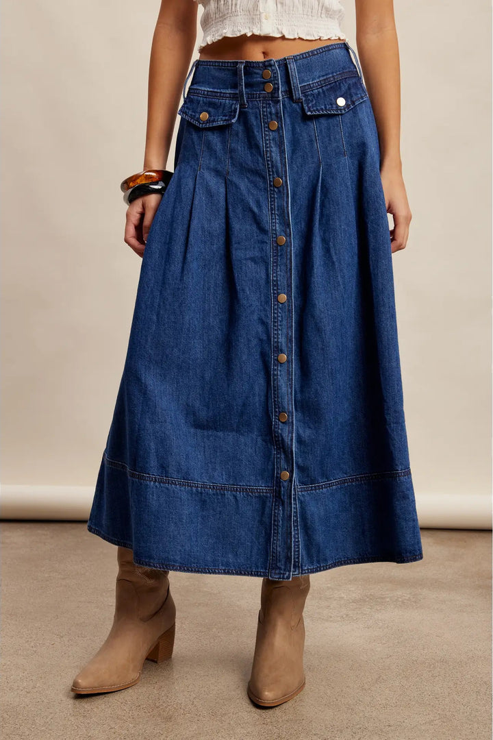 Classic Heritage Denim Skirt