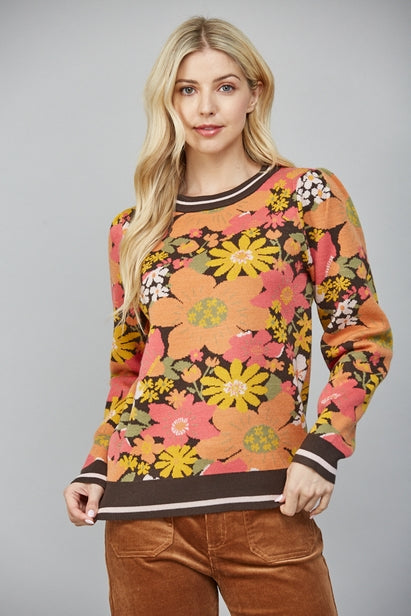 Autumn Wildflower Woven Top