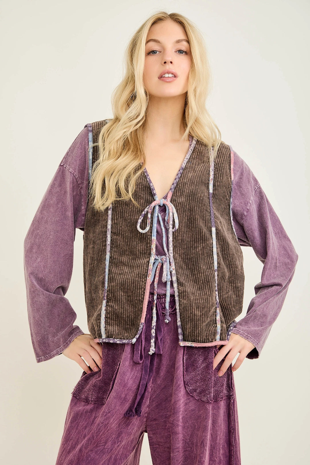 Painted Meadow Tie Vest