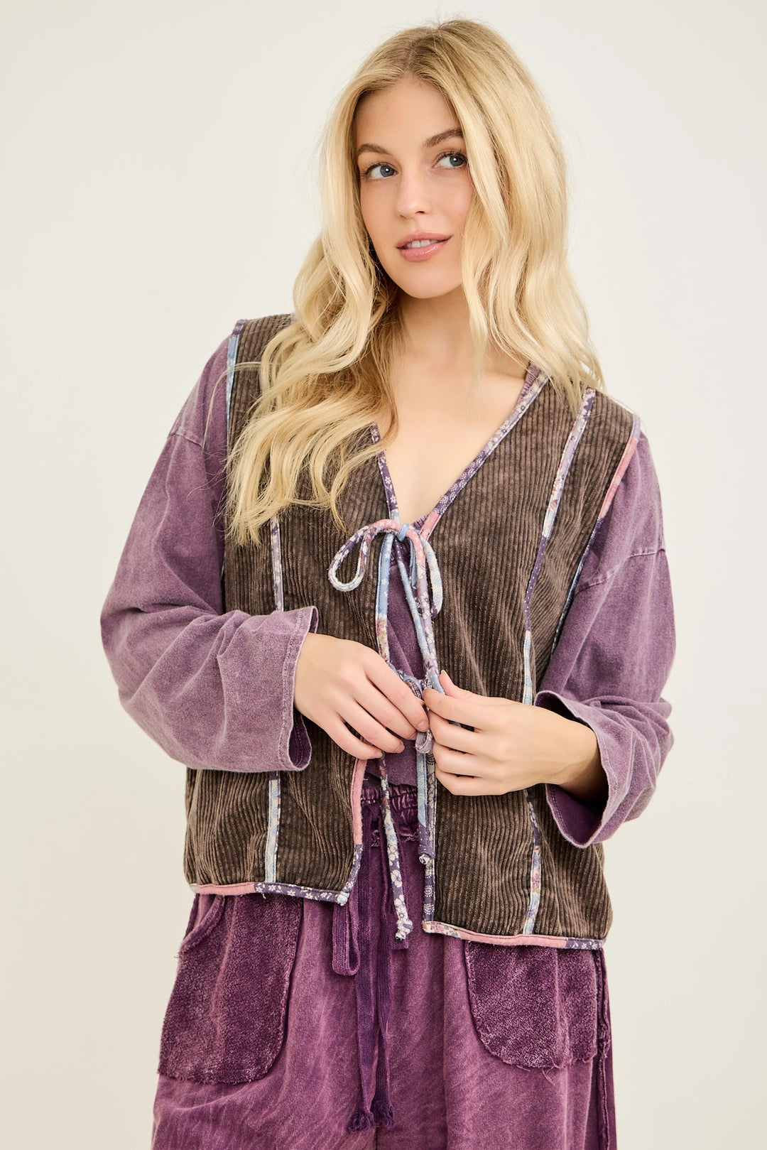 Painted Meadow Tie Vest