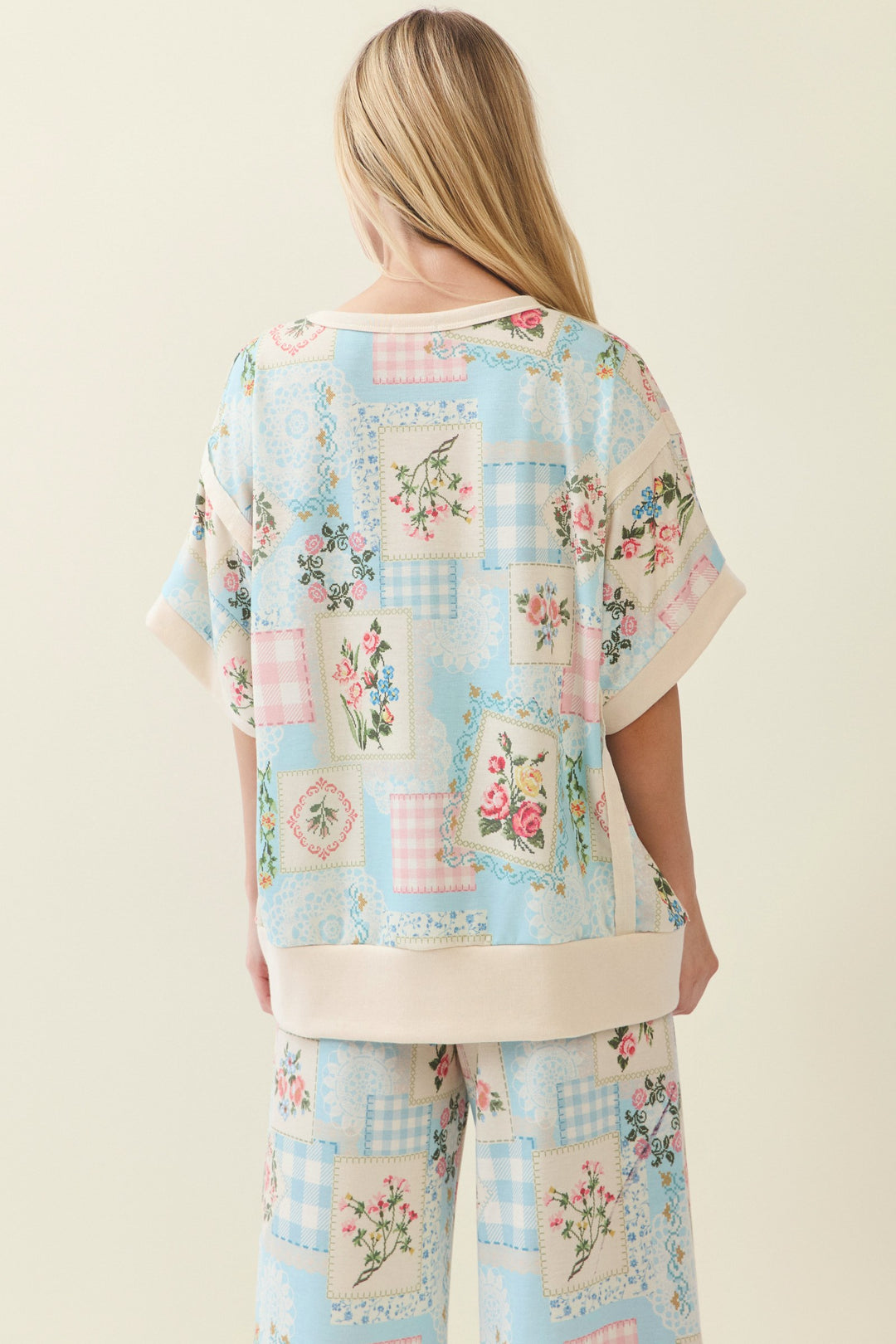 Heirloom Rose Baby Blue Top