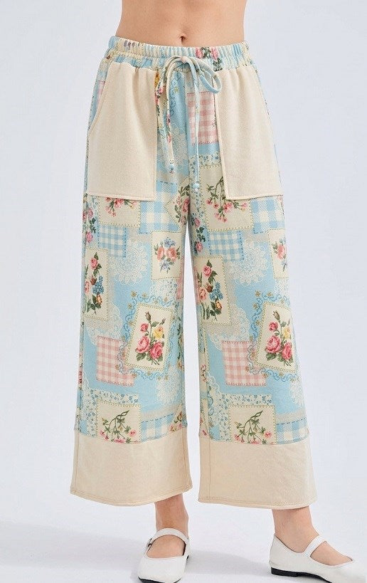 Heirloom Rose Baby Blue Pants