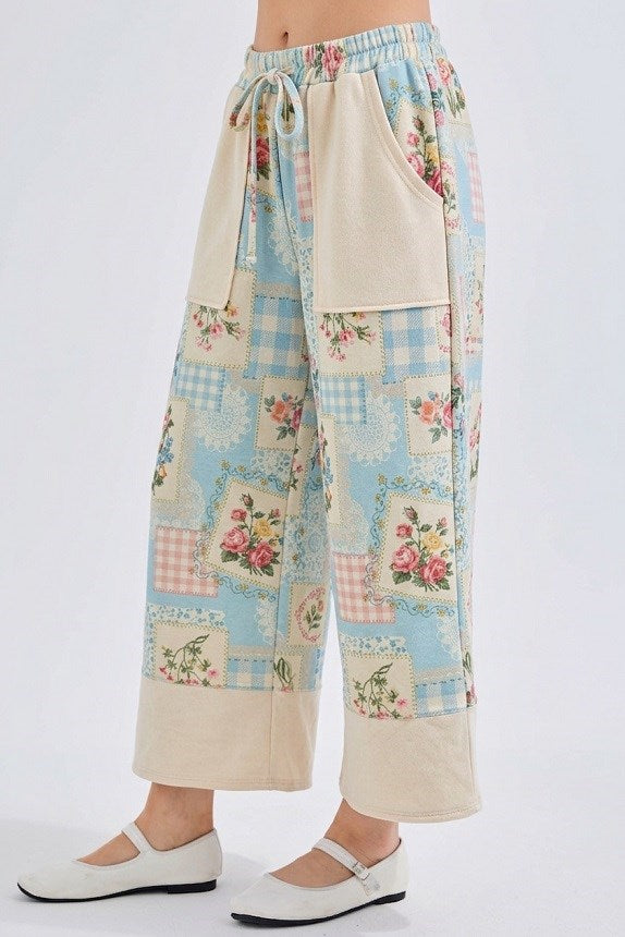 Heirloom Rose Baby Blue Pants