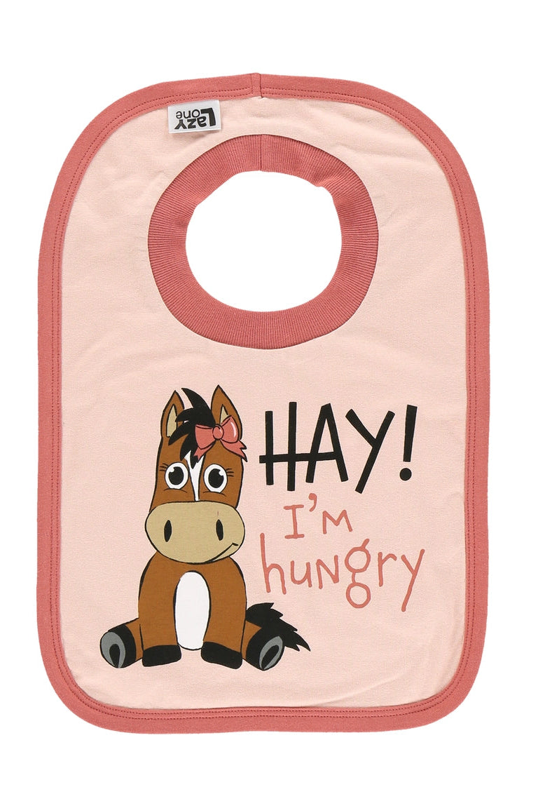Hay! I'm Hungry Baby Bib