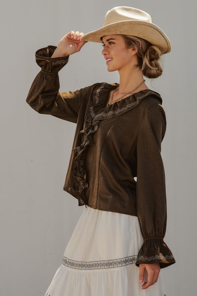 Rodeo Ready Ruffle Blouse
