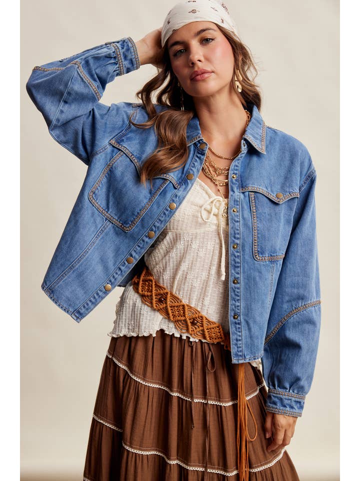 Dusty Trails Denim Shacket