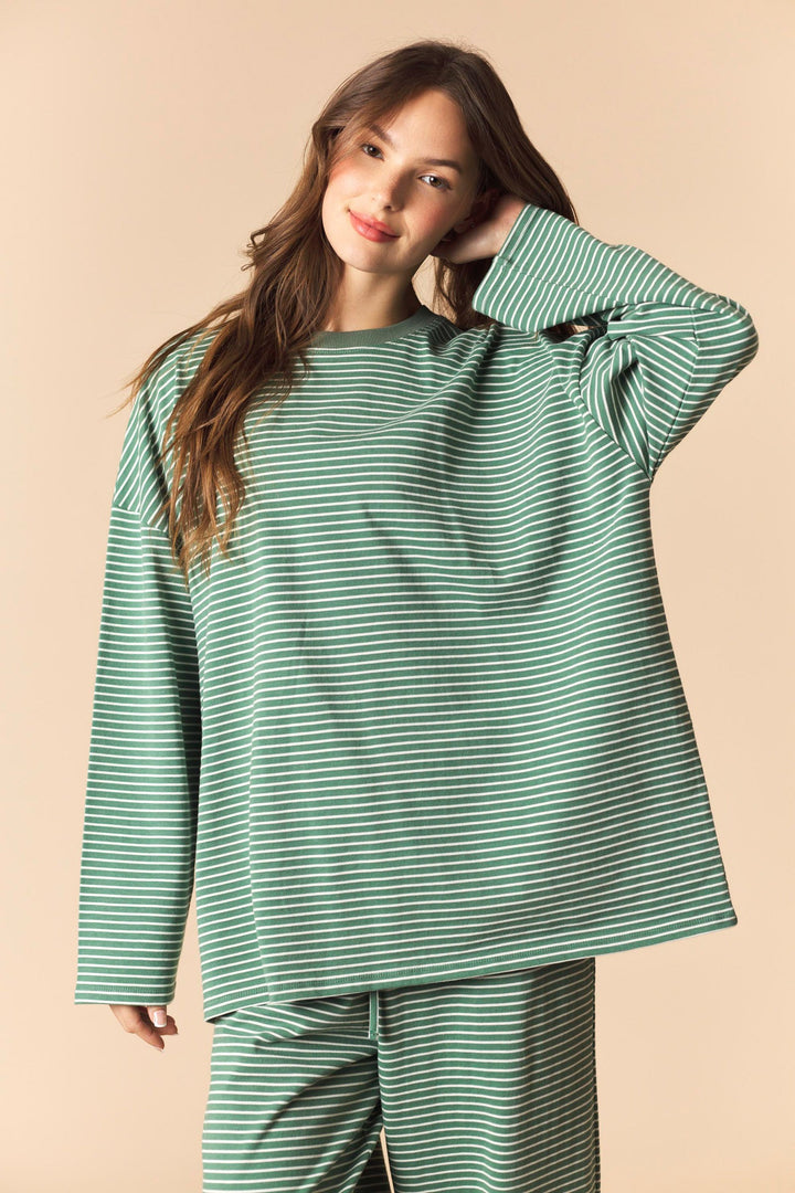 Mossy Dreamer Striped Set