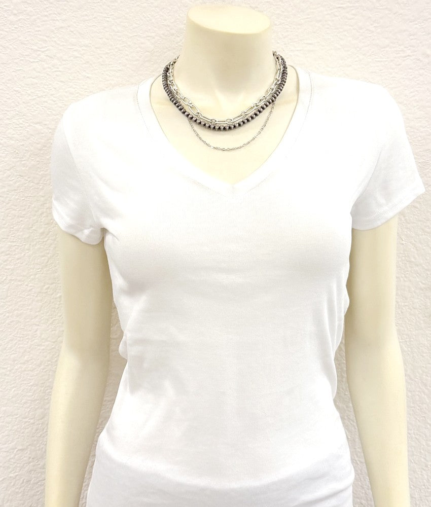 Silver Ridge Layered Necklace