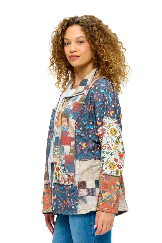 Peace, Love, & Patchwork Jacket