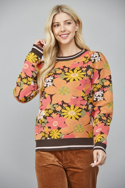 Autumn Wildflower Woven Top