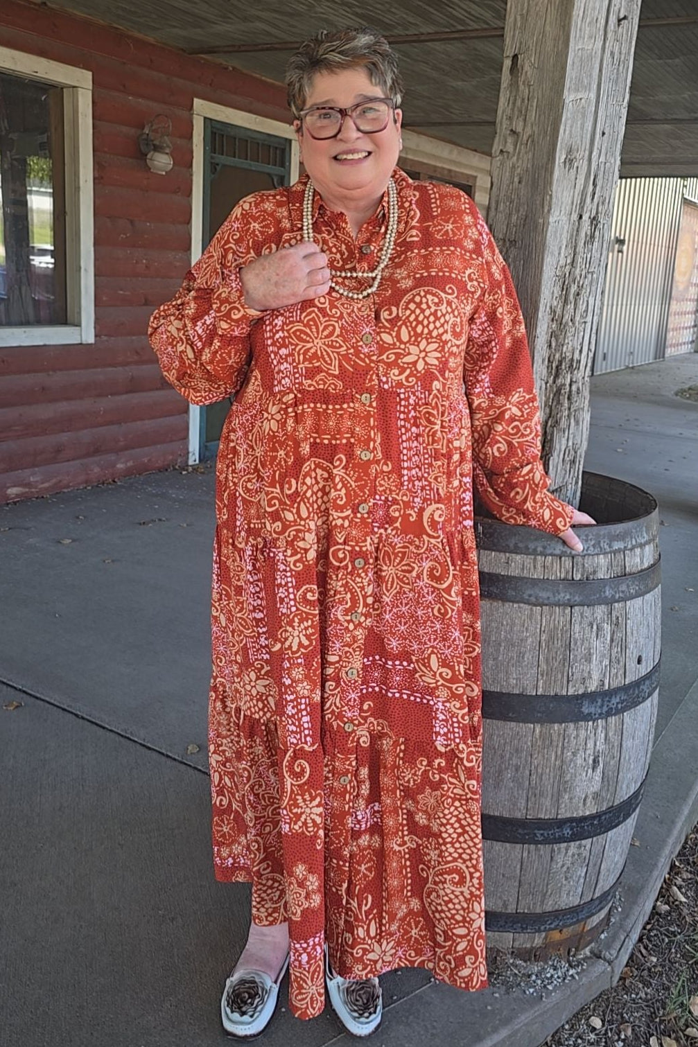 Saffron Meadow Maxi Dress/Duster