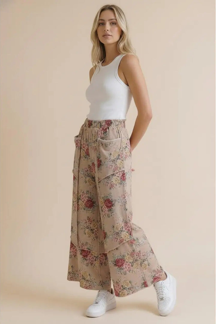 Cozy Petal Beige Pants