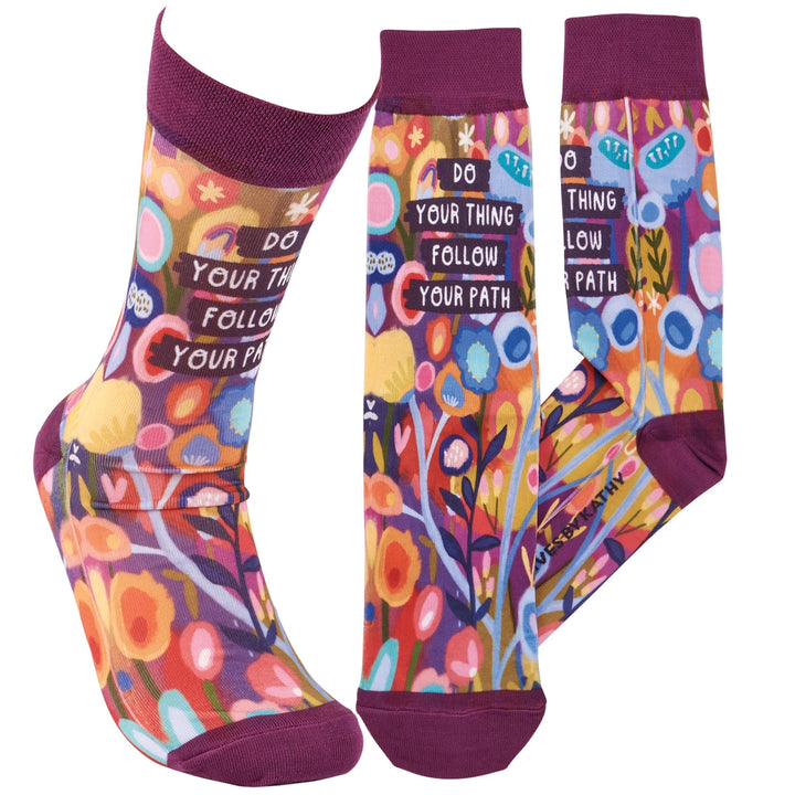 Do Your Thing Follow Your Path Socks