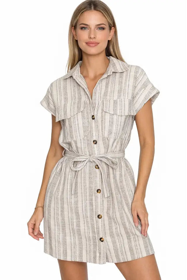 Sea Breeze Striped Dress