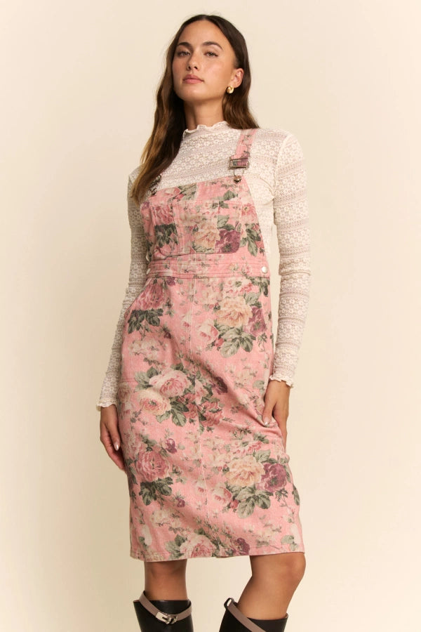 Peony Patch Overall Dress
