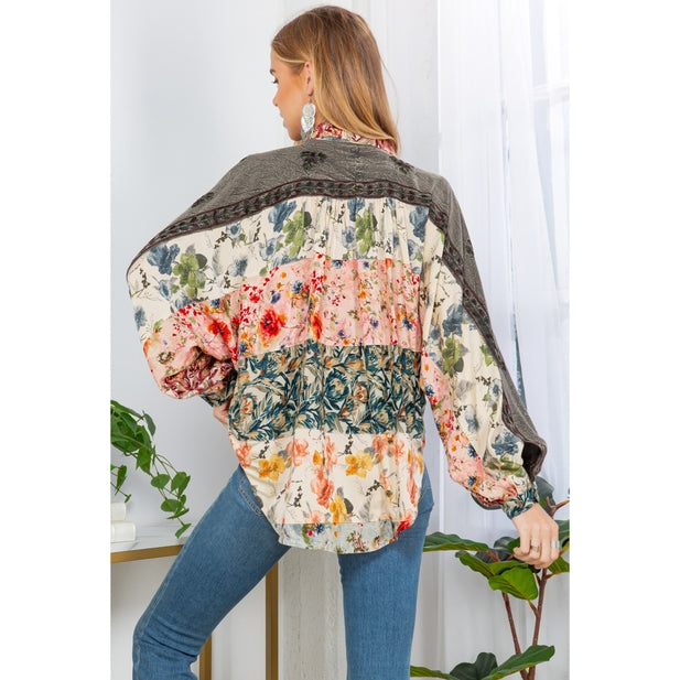 Floral Mosaic Blouse