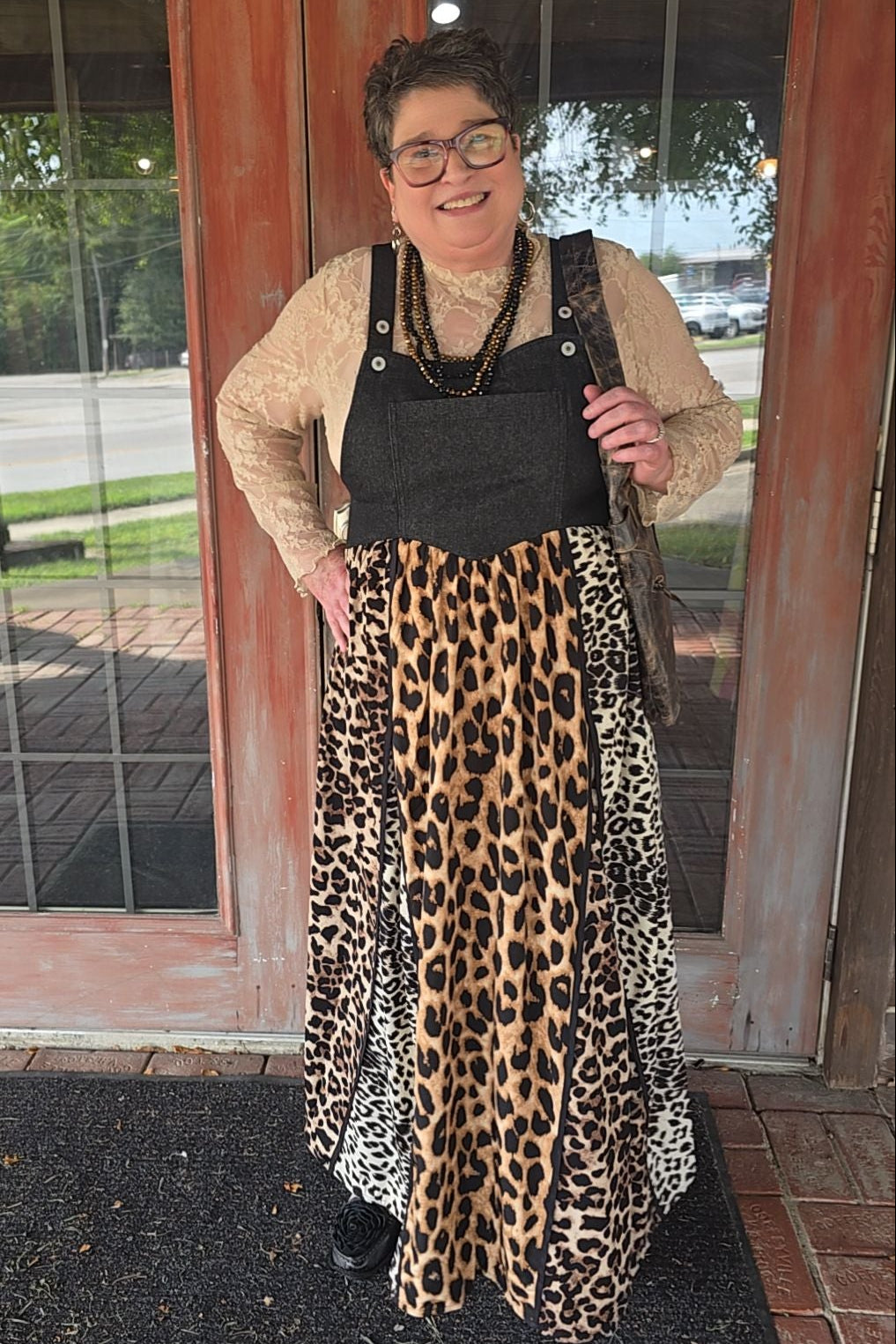 Spotted & Spoiled Overall Maxi Dress