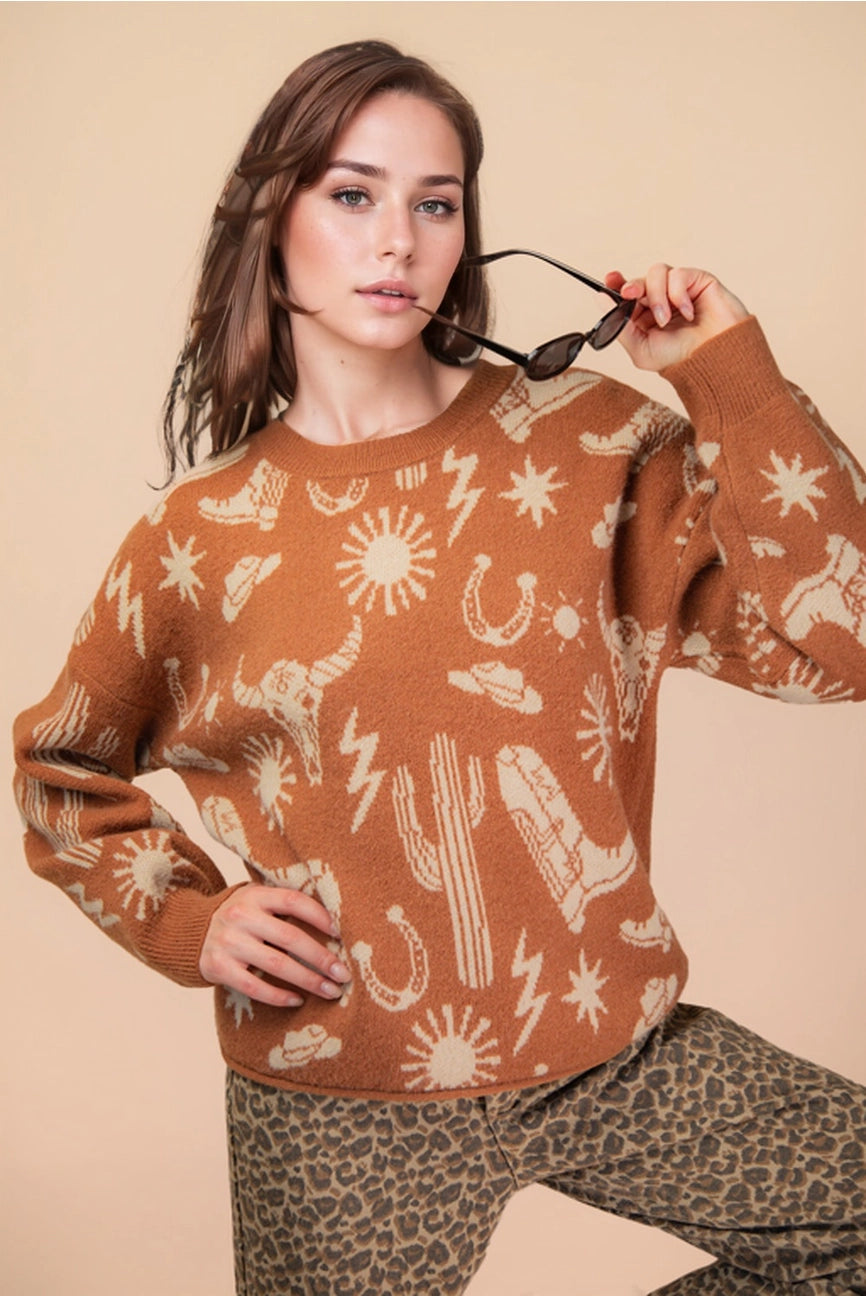 Wild West Cozy Sweater