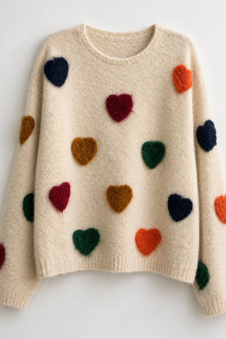 Confetti Hearts Sweater