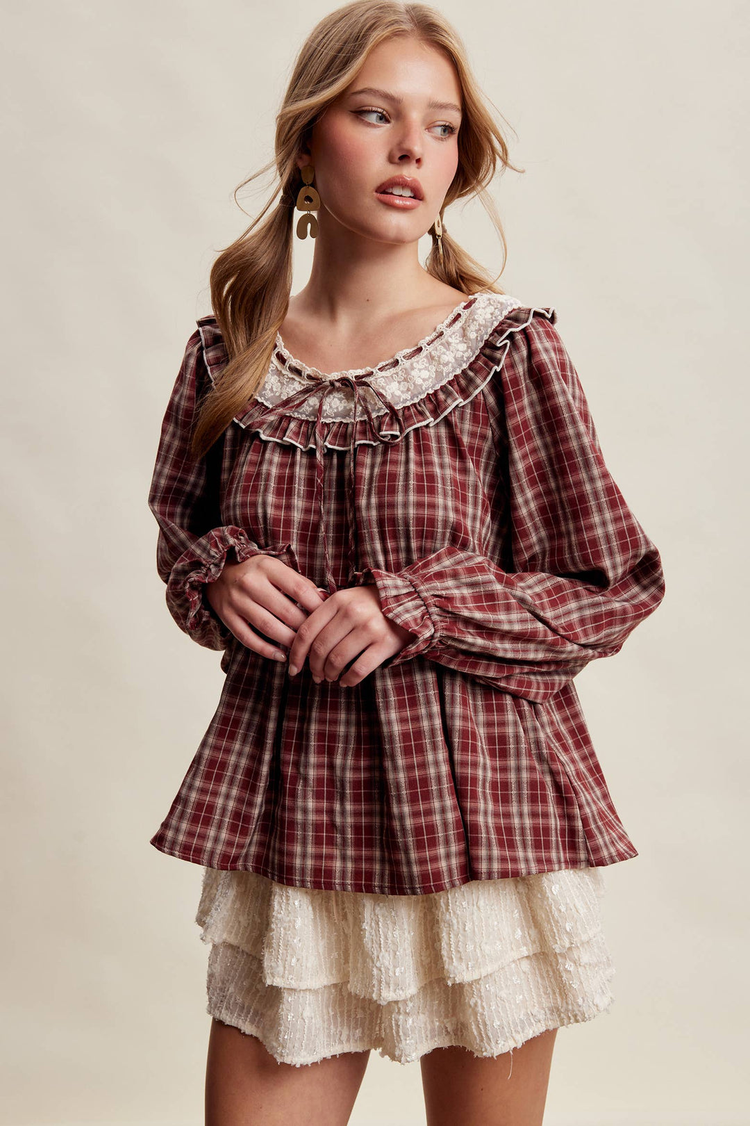 Thistlewood Plaid Blouse