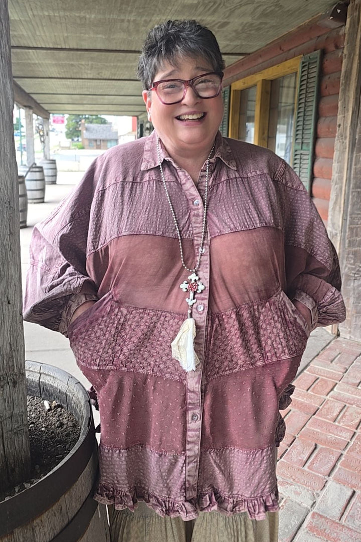 Crimson Sunset Blouse
