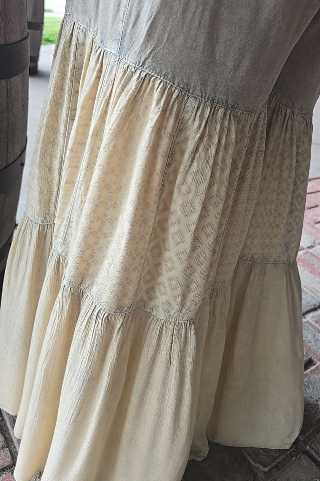 Cream & Latte Tiered Pants