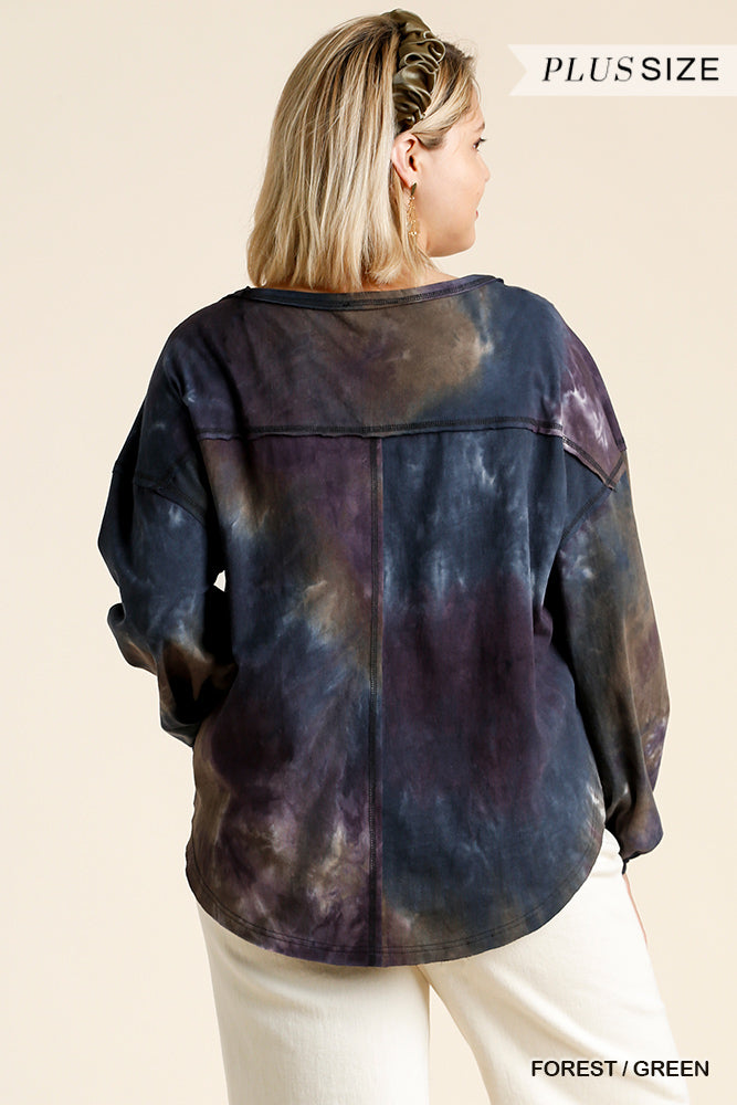 Midnight Tie Dye Top
