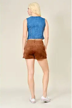 Honey Blossom Denim Vest