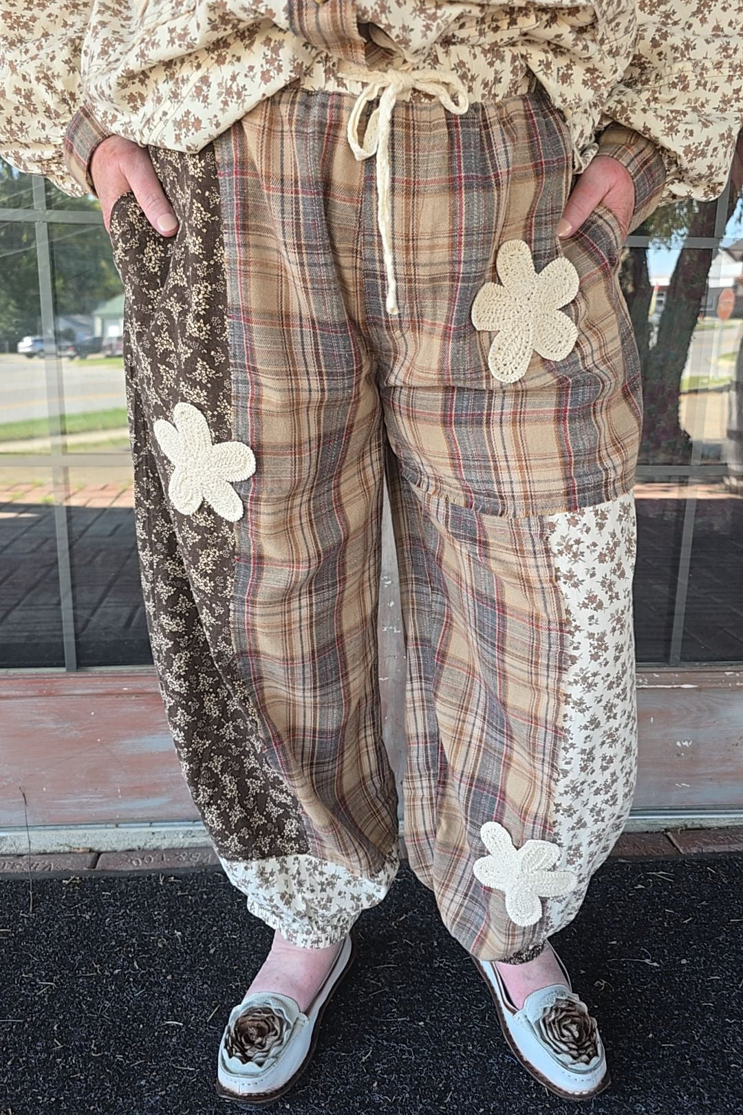 Heritage Petal Patchwork Pants