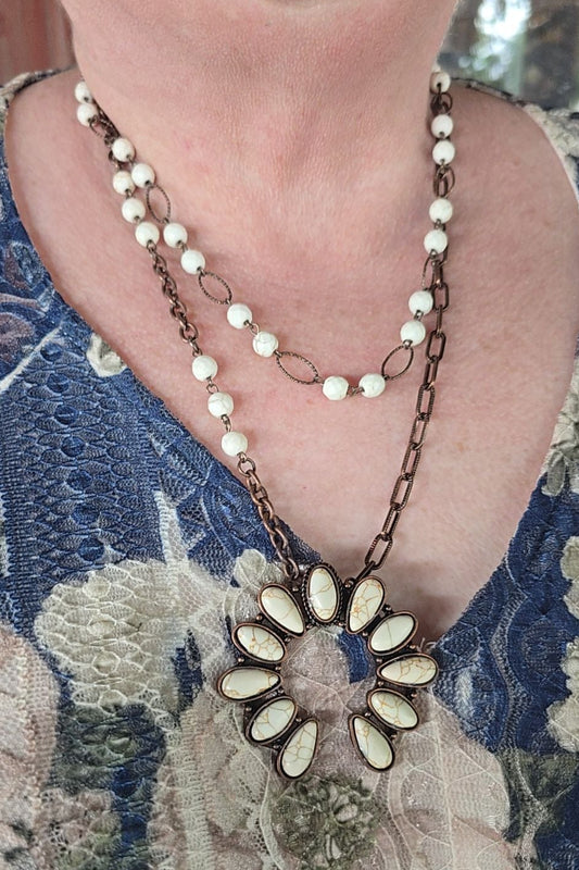 Magnolia Crescent Necklace