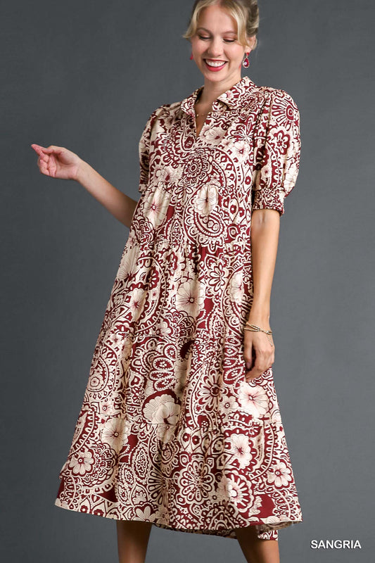 Waverly Sangria Dress