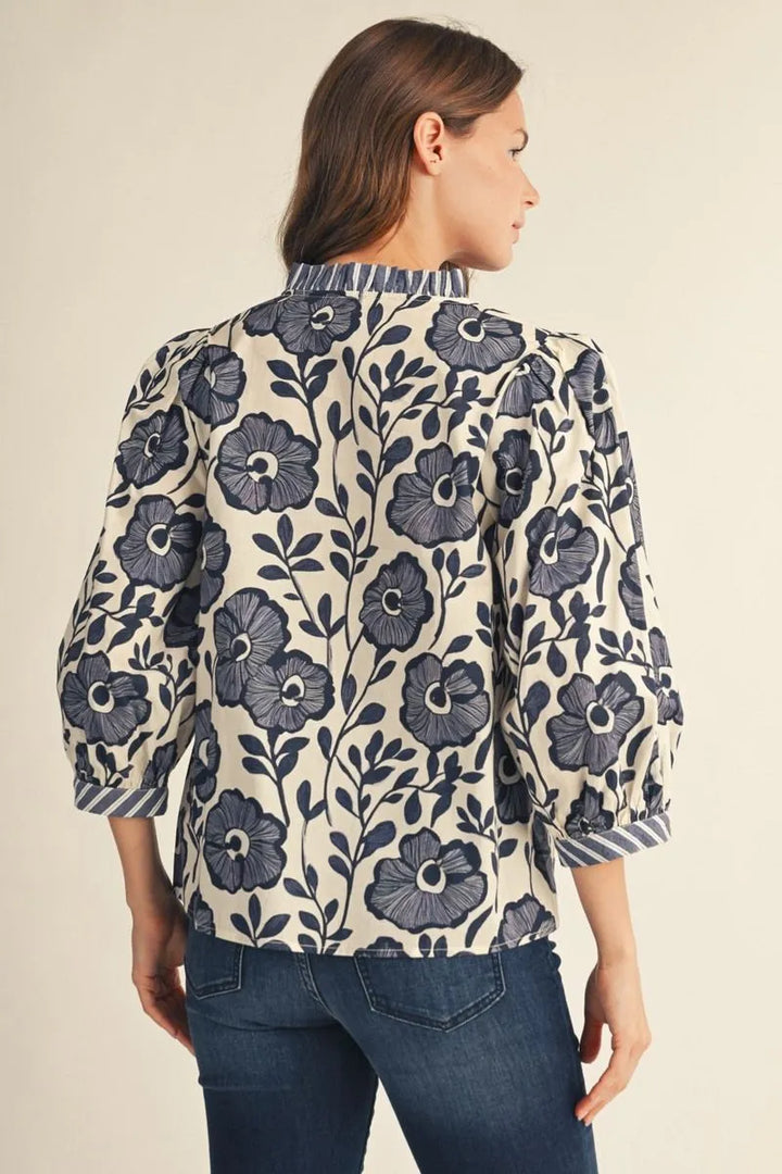 Blue Bellflower Blouse
